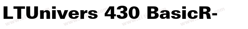 LTUnivers 430 BasicR字体转换